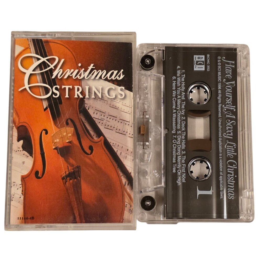 Christmas Strings Cassette Tape By Platinum Disc Corporation 1998 Vintage